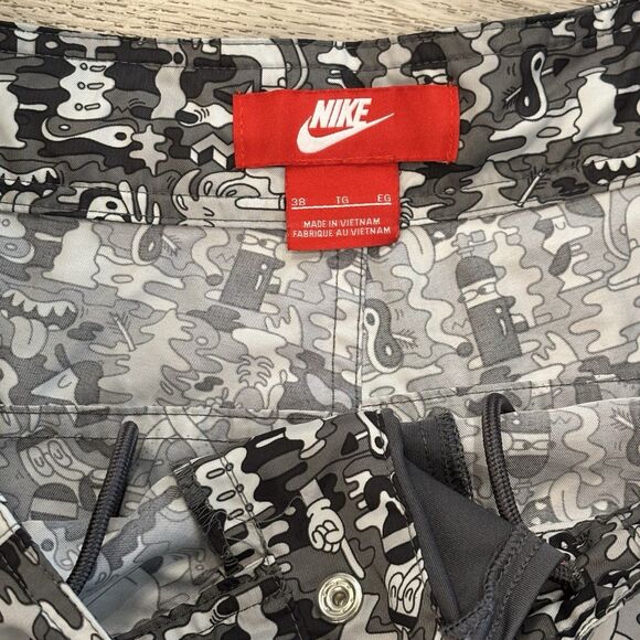 Nike Prodigy Summer Solstice Shorts Mens Size 38 White Black Print Crazy Print - Picture 3 of 6